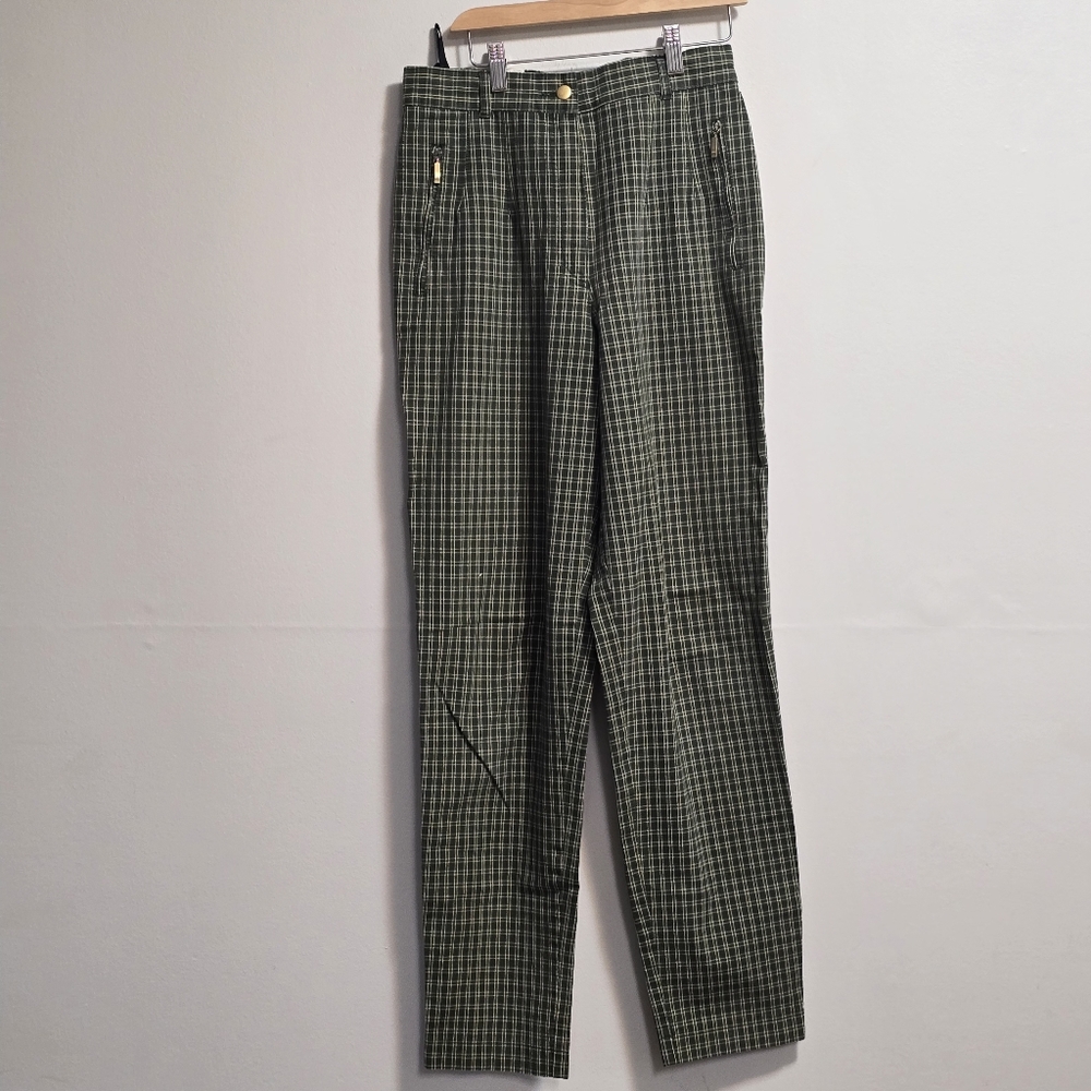 Vintage Bonita Green Checkered Pants